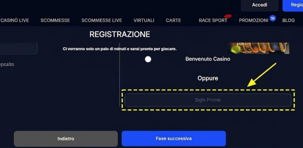 codice bonus netbet